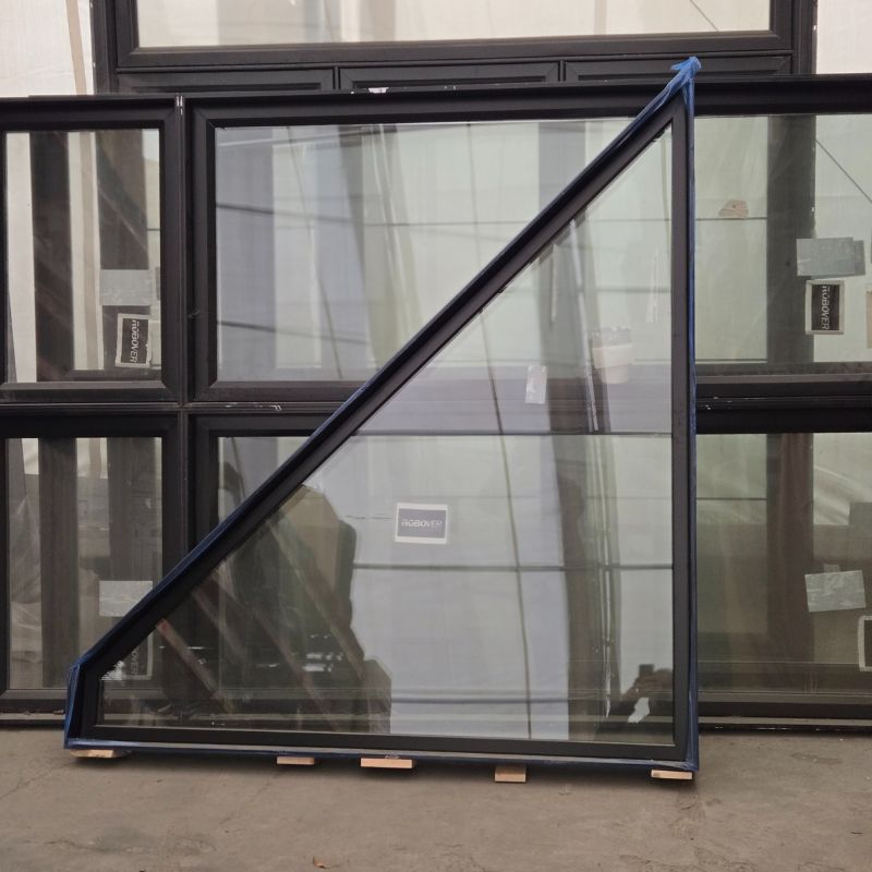 Fenêtre fixe noire - 64" x 72"