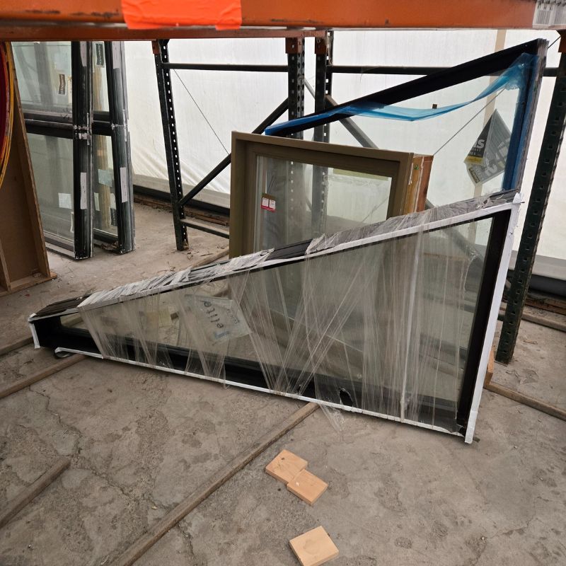 Fenêtre fixe noire - 79" x 35.5"