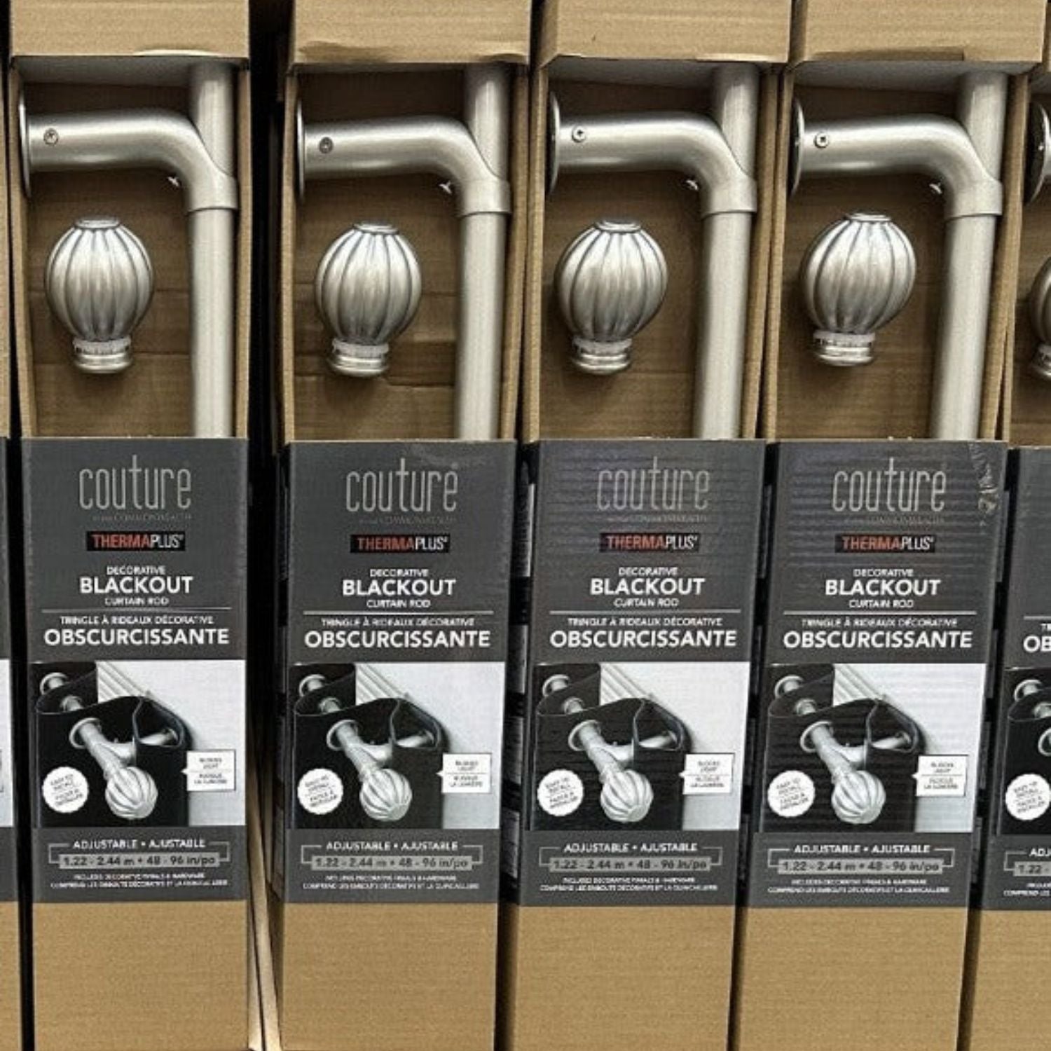 Couture Tringle à rideaux 48"X96"