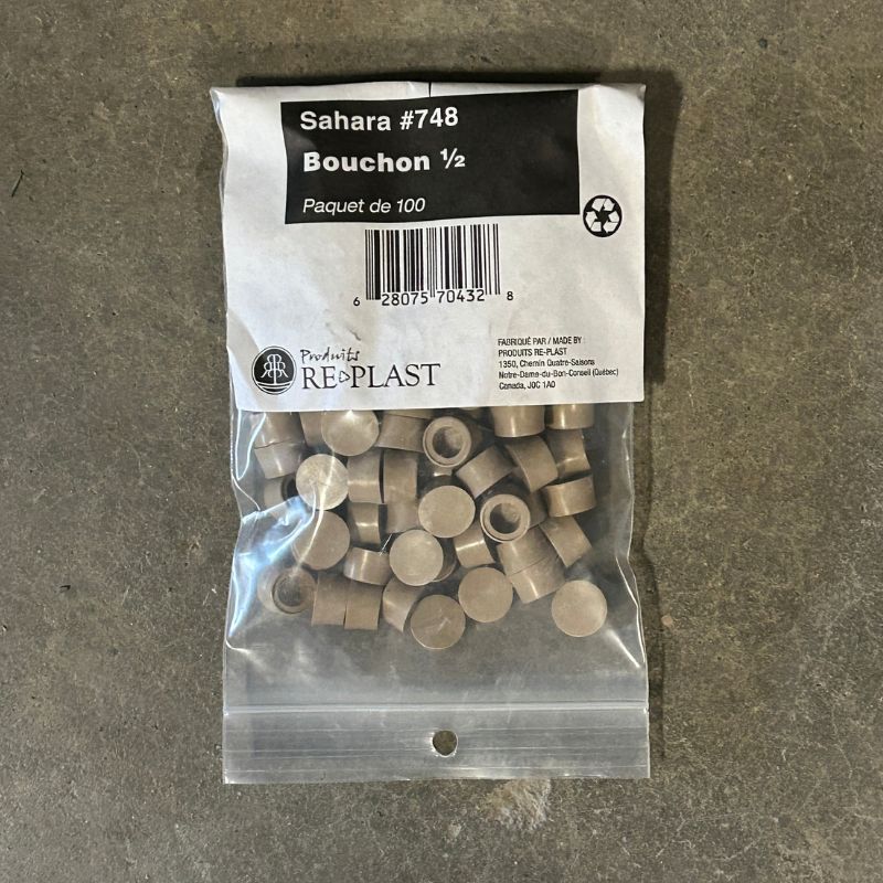 Replast Bouchon 1/2'' Sahara Paquet de 100