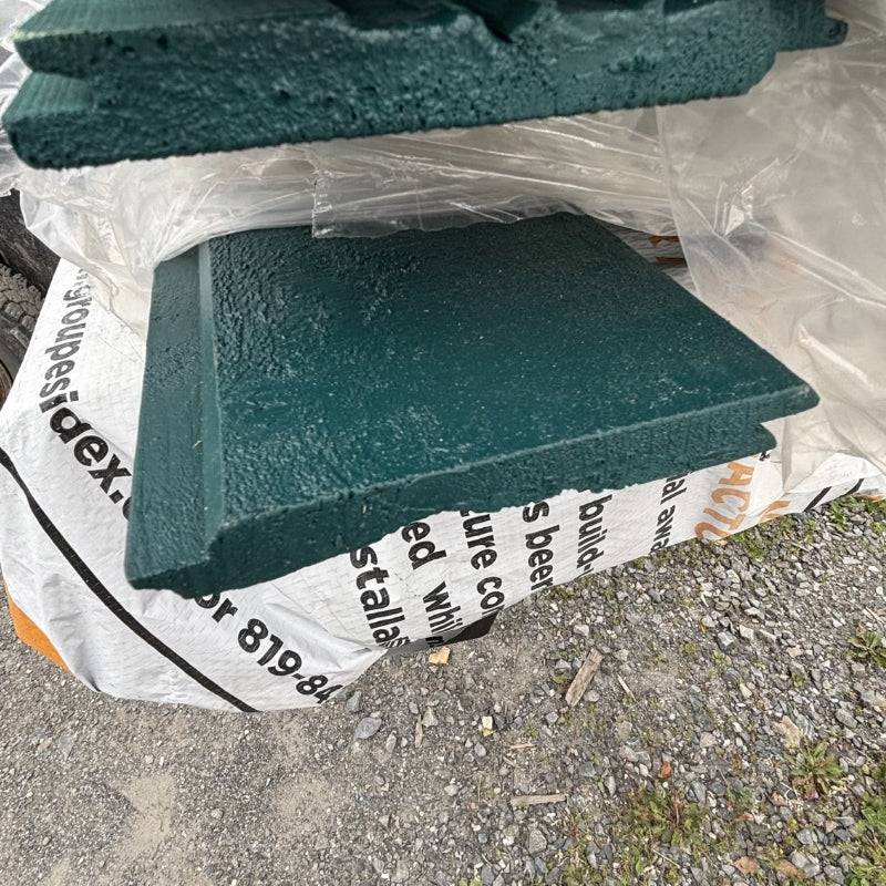 Revêtement extérieur en bois - v-joint - vert