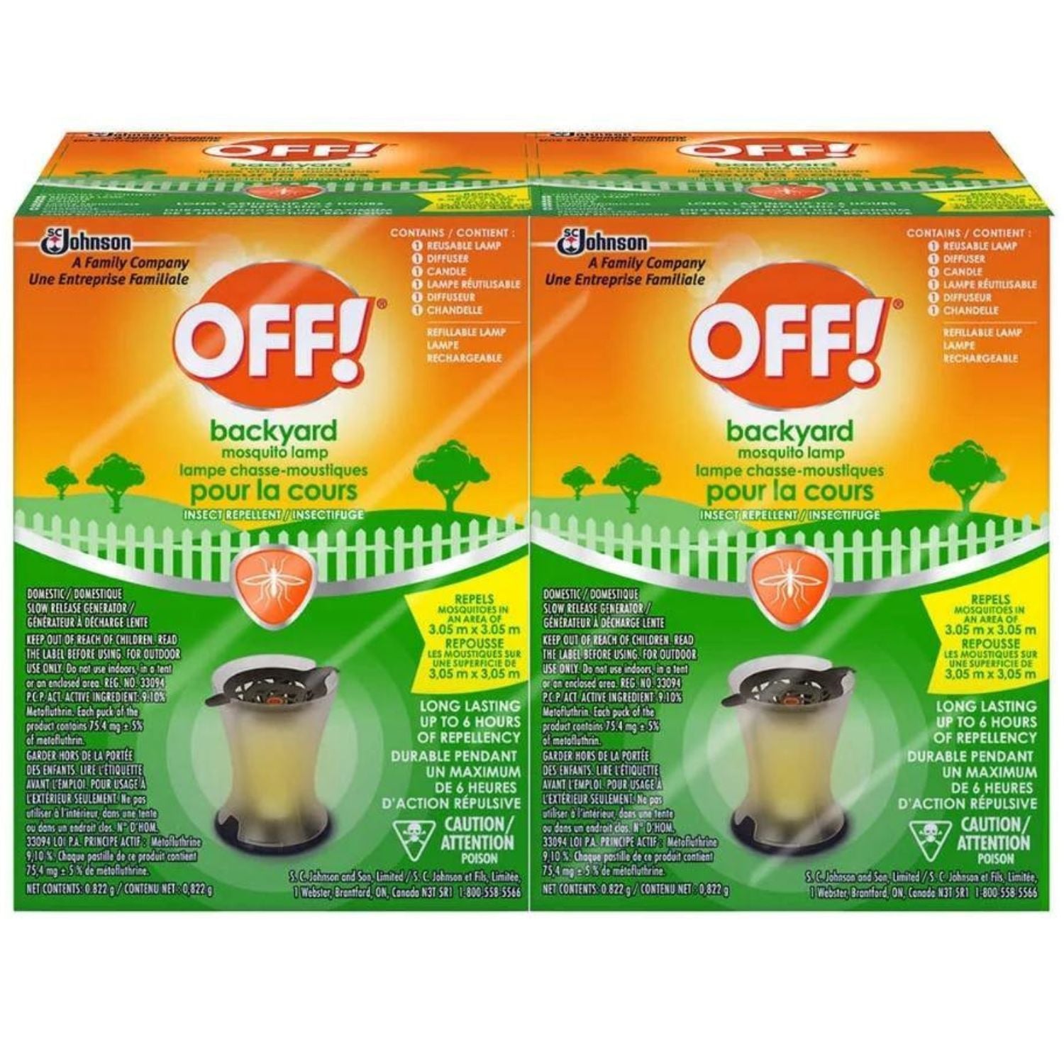Off! 2 Lampes chasse-moustique