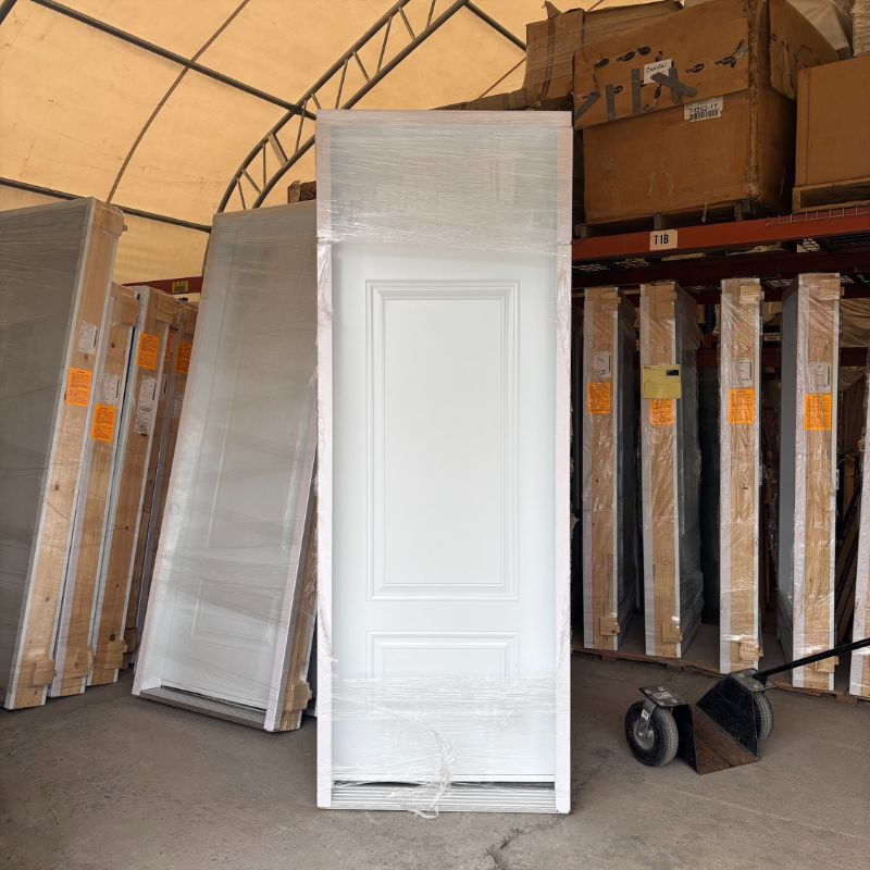 Porte pleine blanche - 36" x 98"3/4