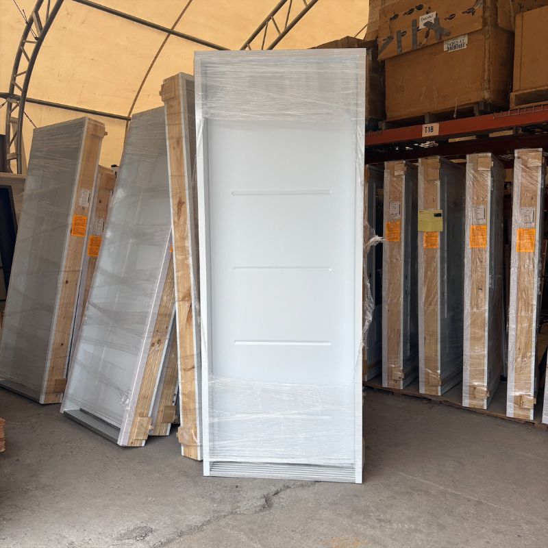 Porte pleine blanche - 38" x 99"