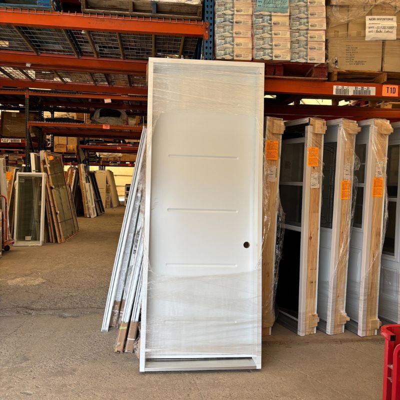 Porte pleine blanche - 38" x 98"3/4