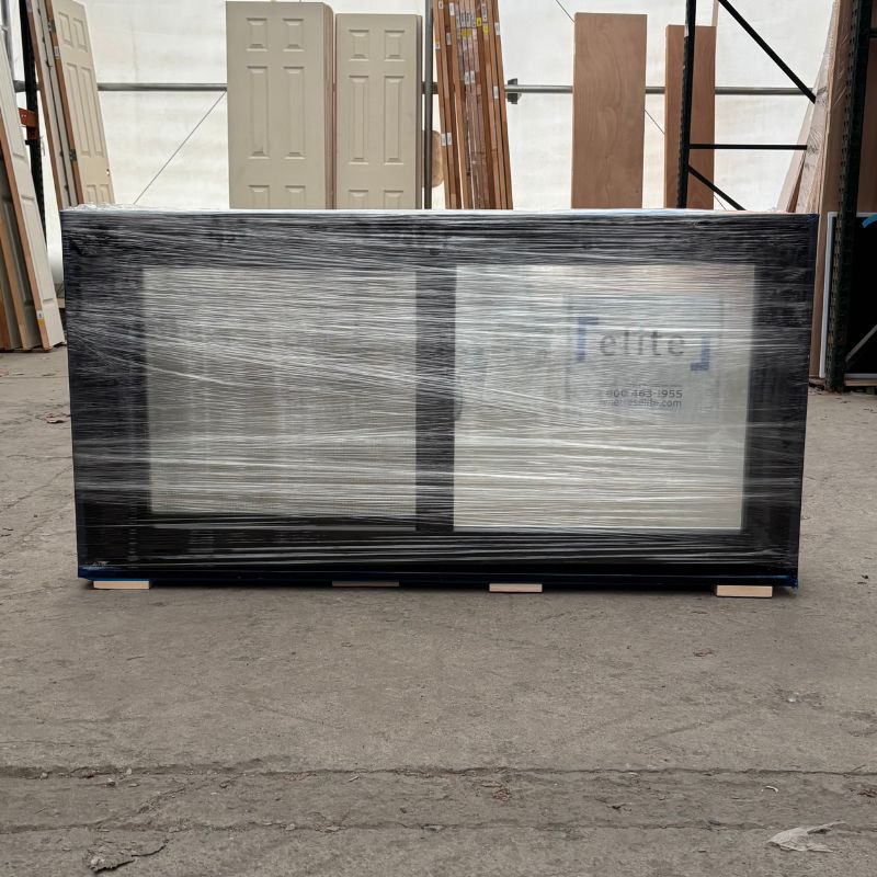 Fenêtre coulissante noire - 48 x 24