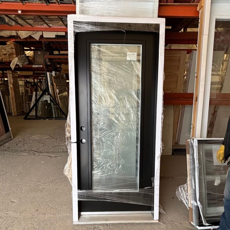 Porte extérieure noire 38 x 82 3/4