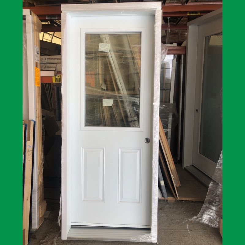 Porte extérieure blanche clair - 34" x 82"3/4