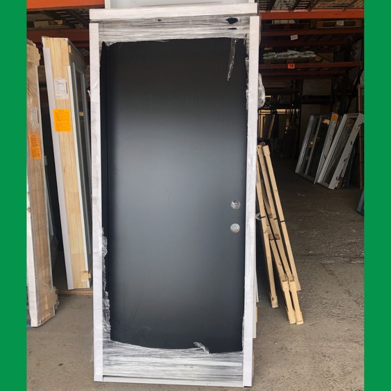 Porte extérieure noire - 36" x 82"3/4