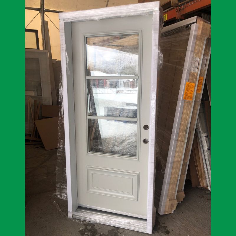 Porte extérieure beige clair - 36" x 82"3/4