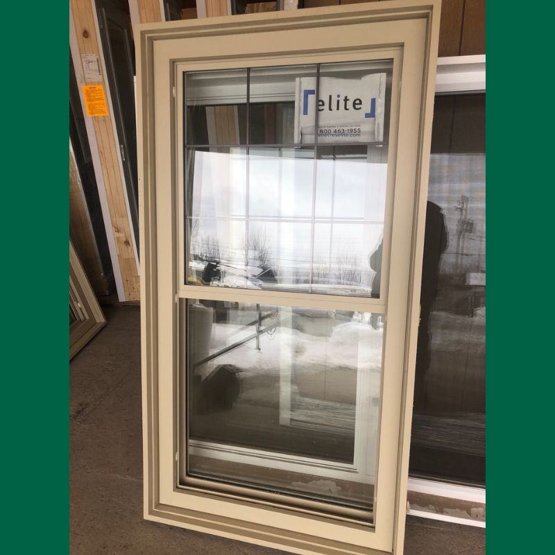 Fenêtre beige Guillotine 35" x 66"