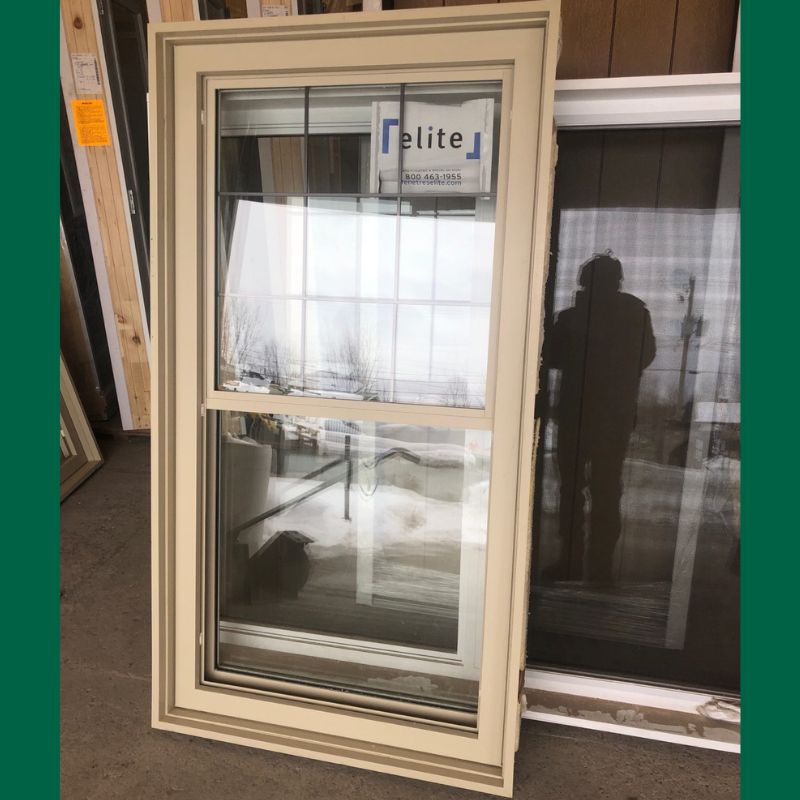 Fenêtre beige Guillotine 35" x 66"