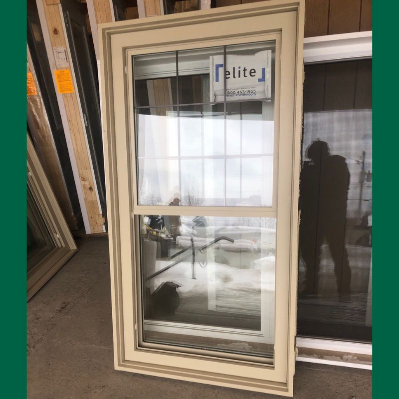 Fenêtre beige Guillotine 35" x 66"