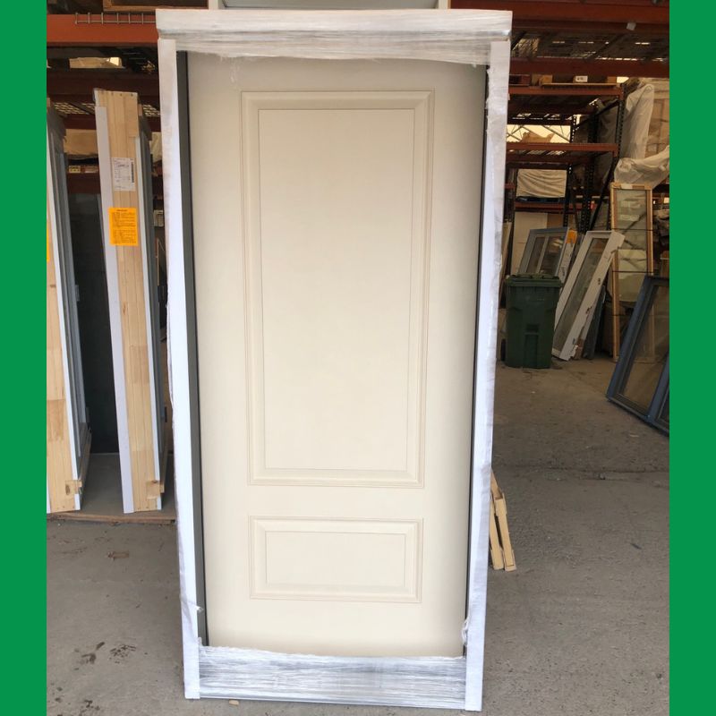 Porte extérieure blanche vitrée - 36'' x 82¾"