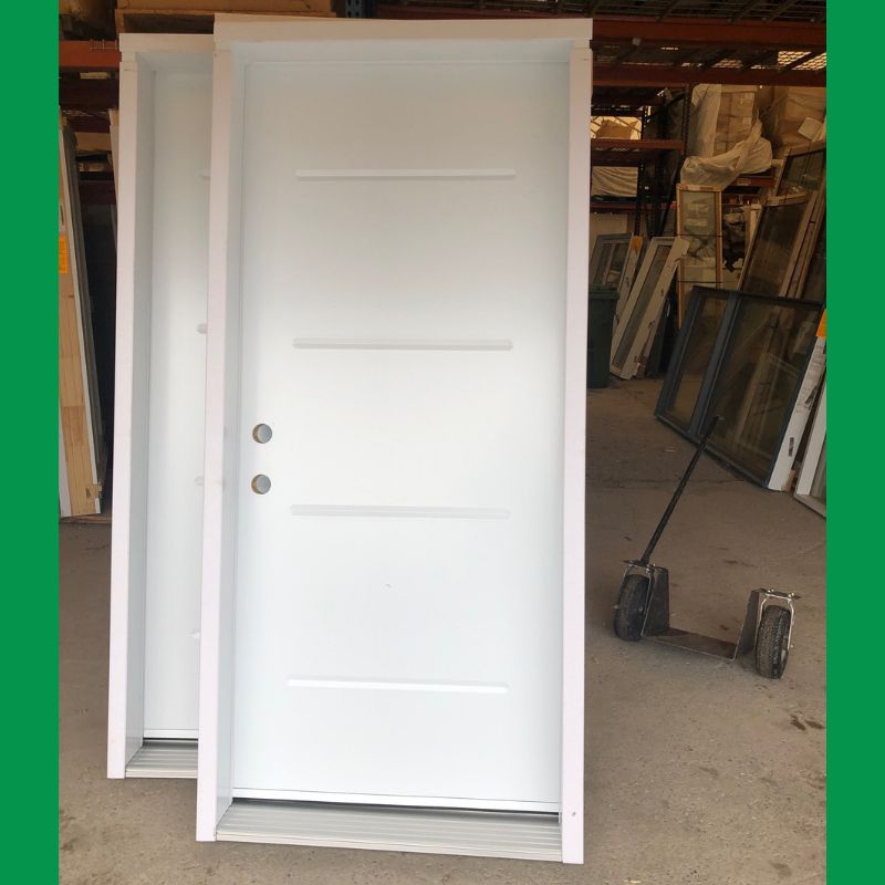 Porte extérieure blanche - 38¼" x 82¾"