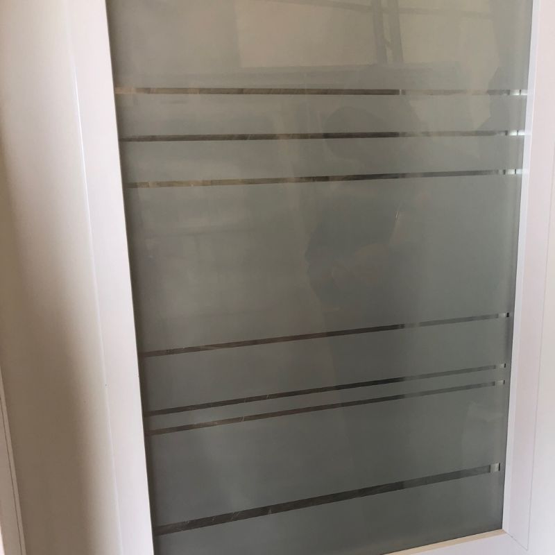 Porte extérieure blanche givrée - 34¼" x 82¾"