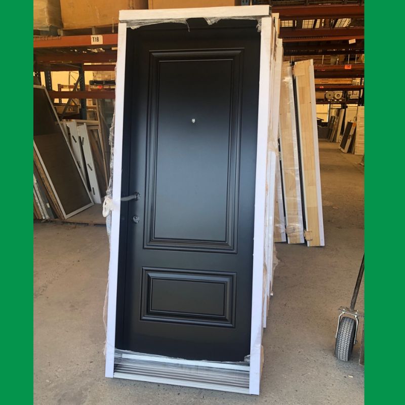 Porte extérieure noire - 34" x 82¾"