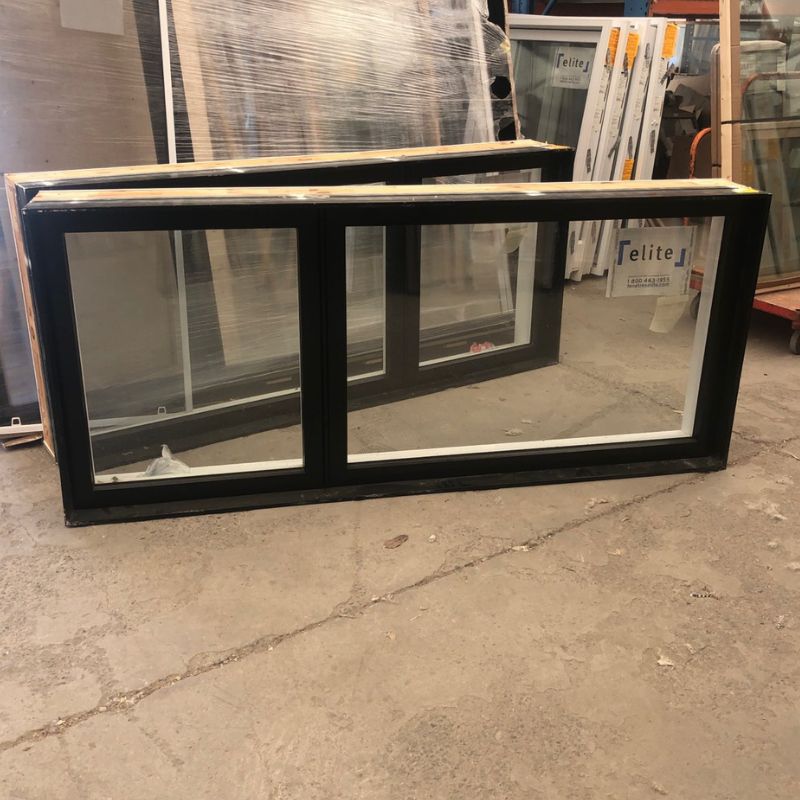 Fenêtre battante noire - 85"5/8 x 36"