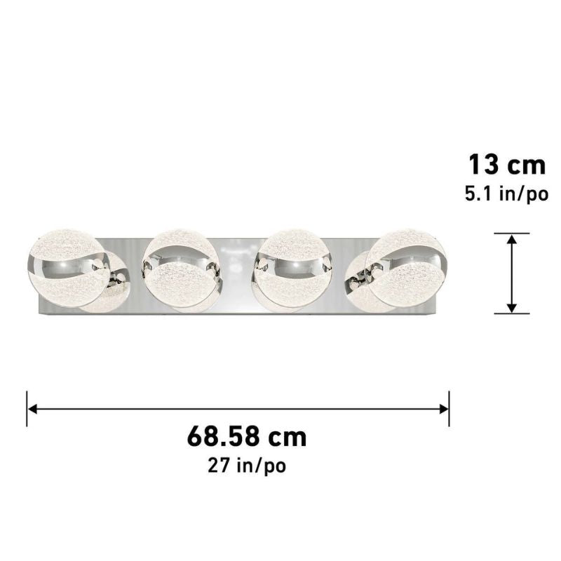 Appliqué meuble-lavabo à DEL - Wavey de Artika