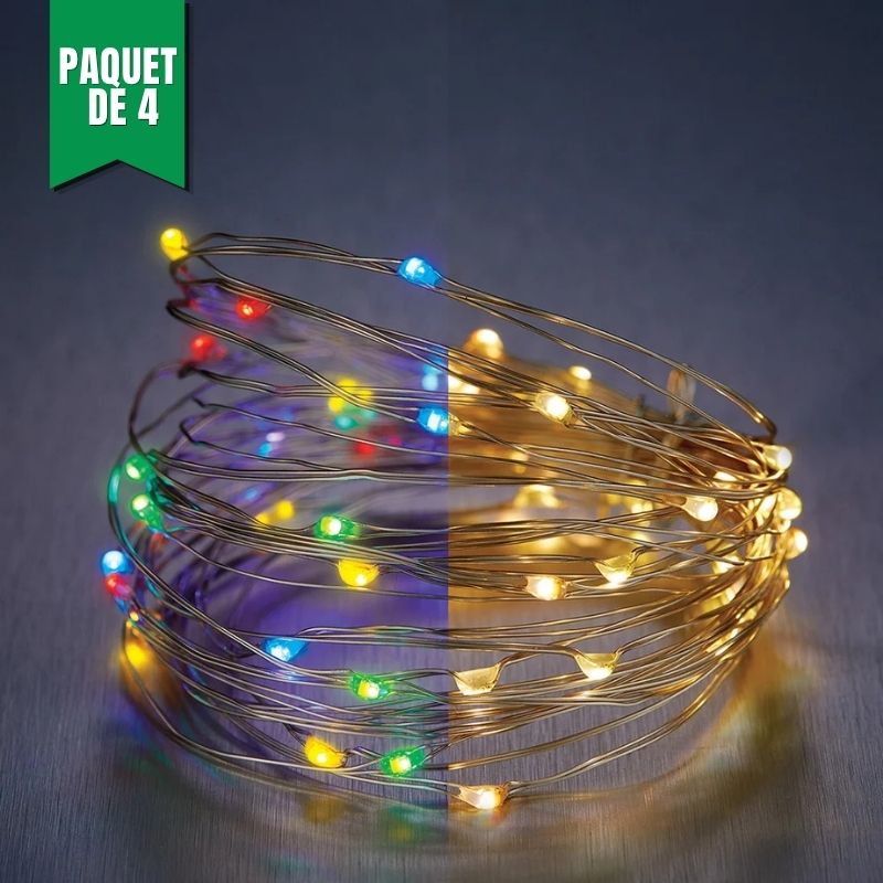 Ensemble de 4 jeux de lumière 50 DEL - Philips