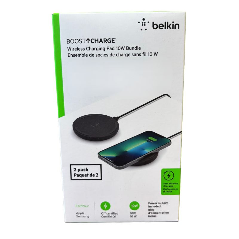 Ensemble de 2 socles de charge sans fil - Belkin