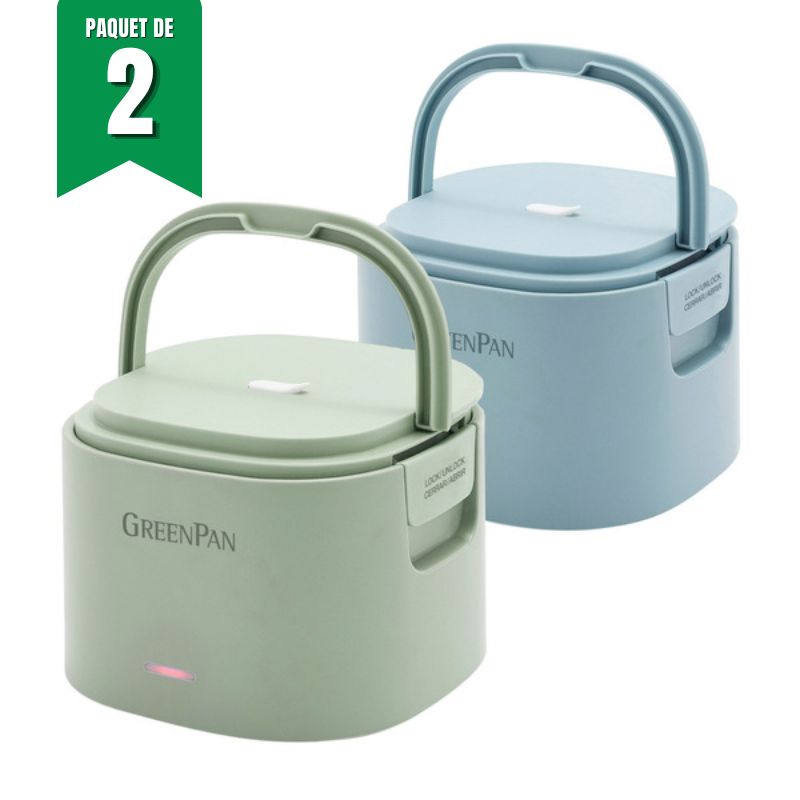 Ensemble de 2 boîtes à lunch électriques - Greenpan