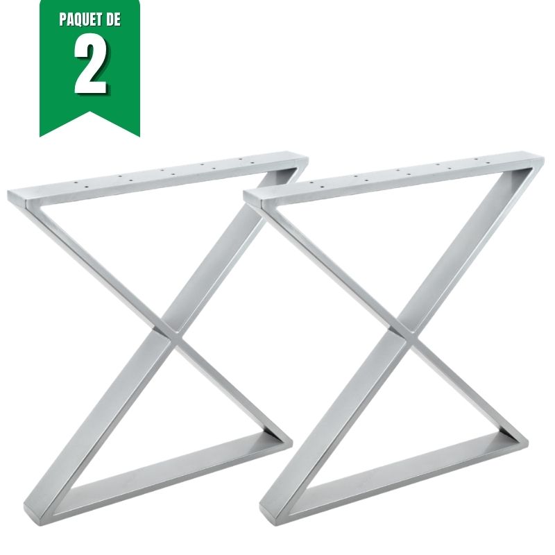 Pattes de table en forme de X