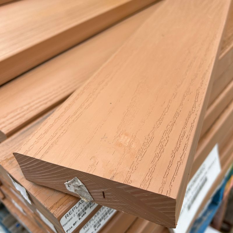Replast 2 x 6 x 3' Carré Marche Sienna Ultraplast - Déclassé