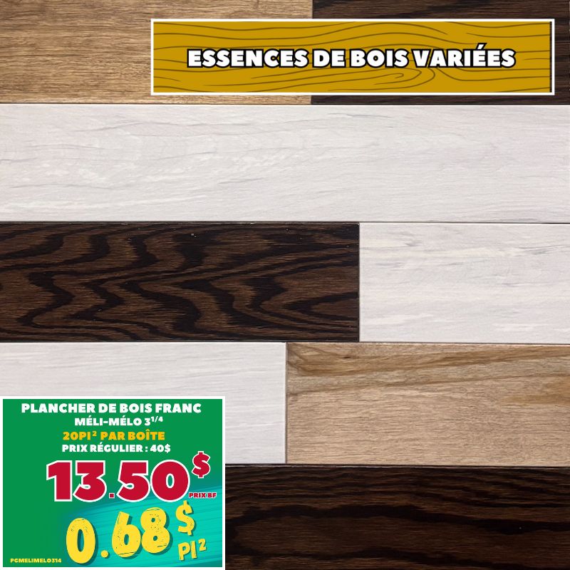 Plancher de bois franc Méli-Mélo 3 1/4"
