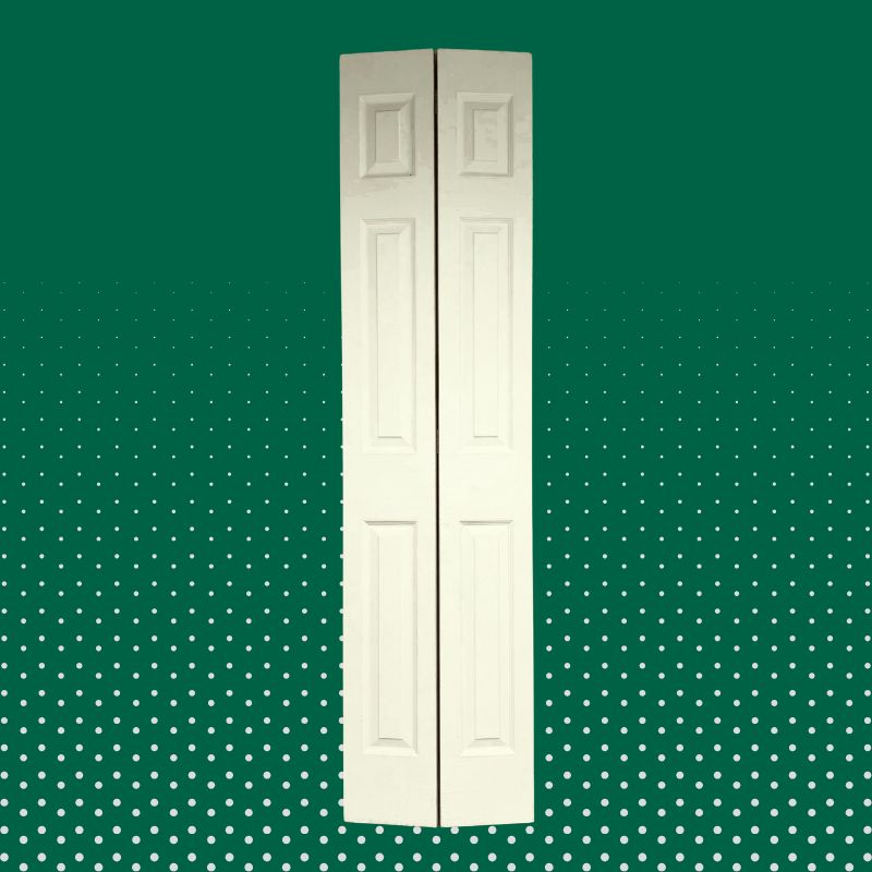 Porte intérieure pliante en masonite 6 panneaux - 20" x 80"