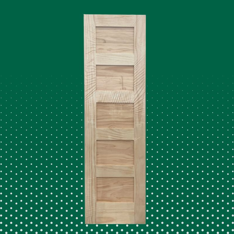 Porte intérieure en pin 5 panneaux - 24" x 80"