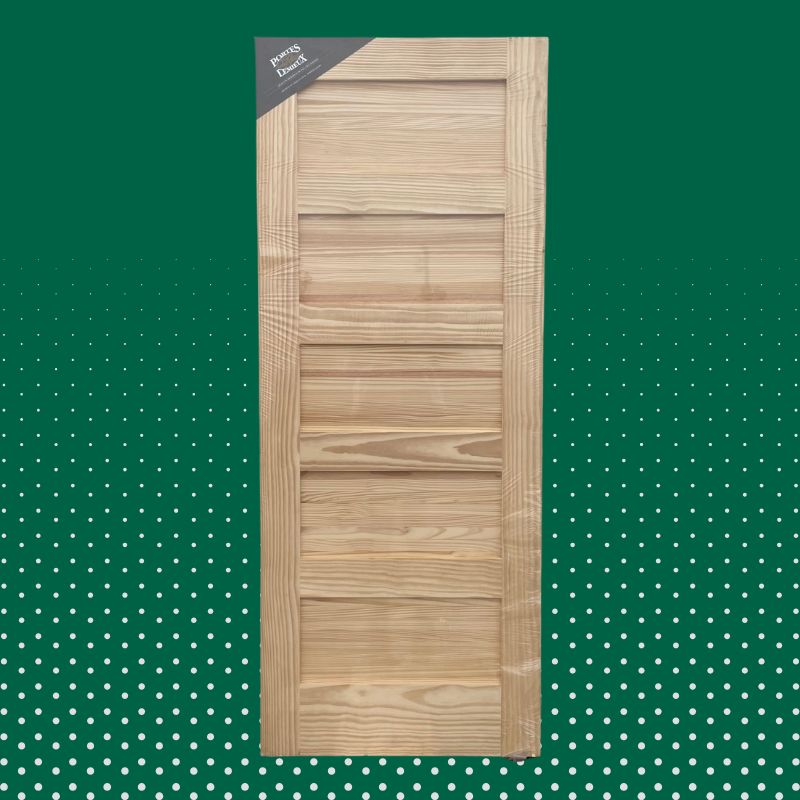 Porte intérieure en pin 5 panneaux - 32" x 80"