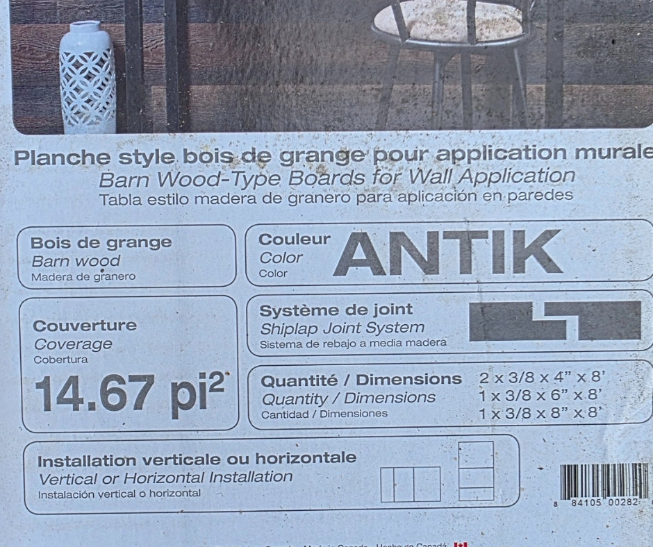 Planche Hampton Antik Bois de Grange