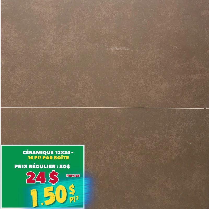 Céramique Brun Rouge 12x24