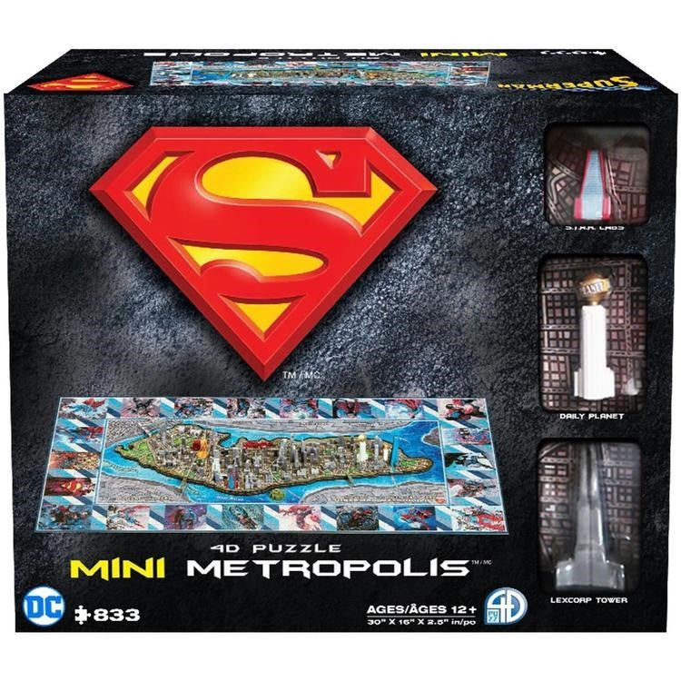 Superman casse-tête 4D Metropolis