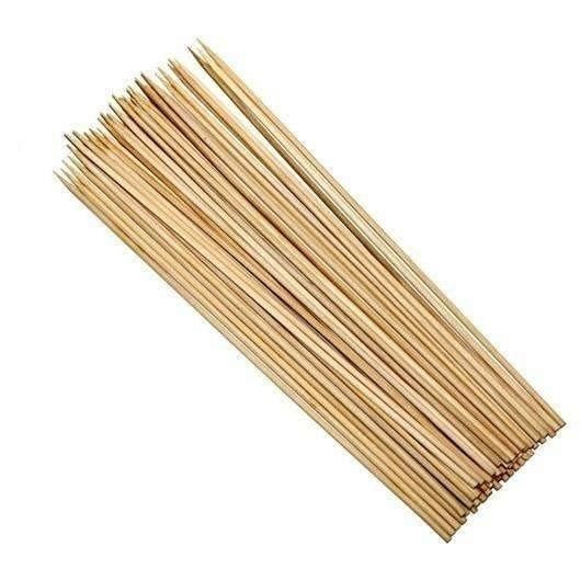 100 x bâtons brochettes bambou 8po