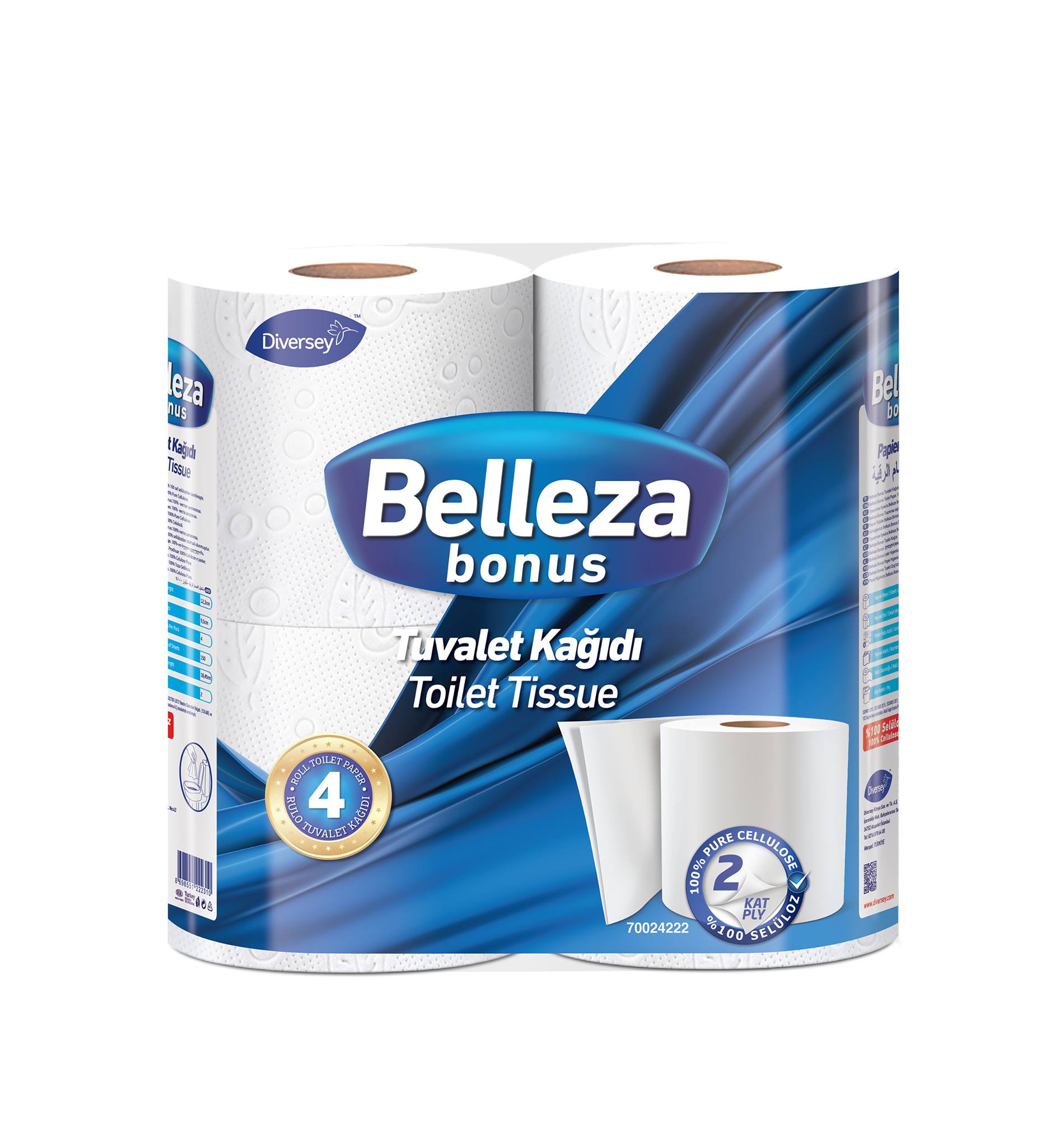 Belleza bonus -Papier toilette 4x150feuilles