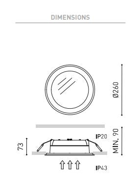 Luminaire Encastré Arkoslight Led Blanc