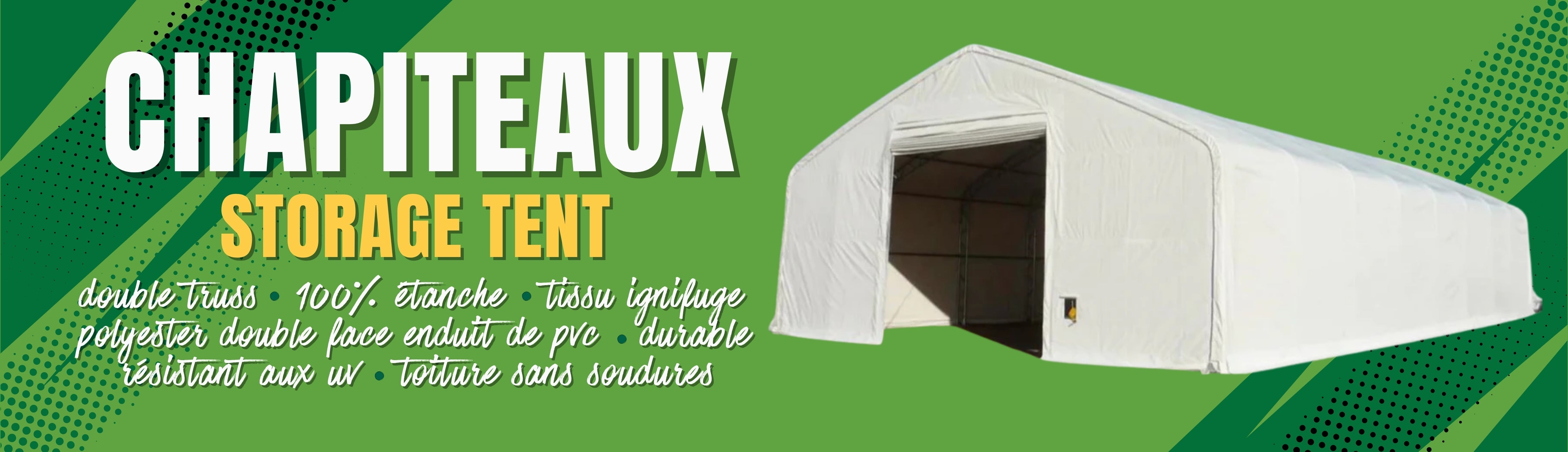 Chapiteaux d'entreposage