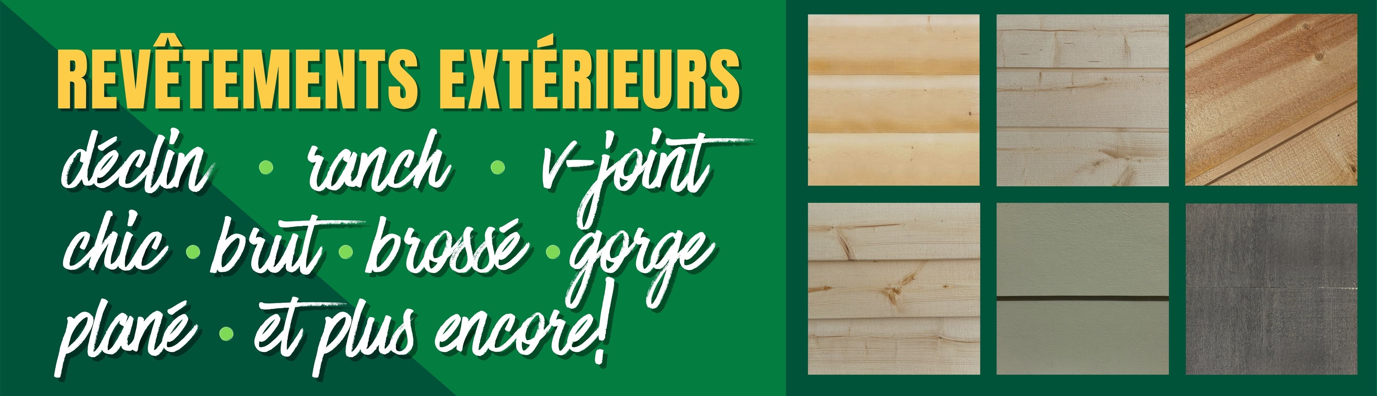 Revêtements extérieurs