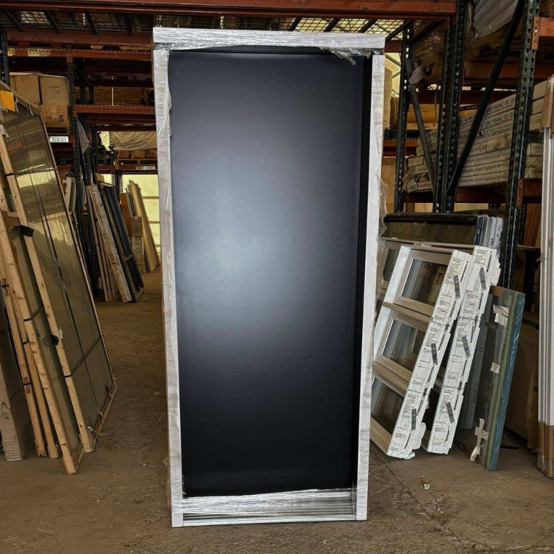 Porte extérieure noire 36 x 82 3/4