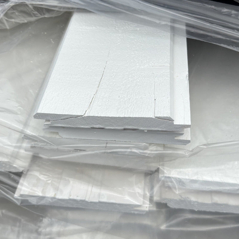 Revêtement Extérieur en Bois V-joint Blanc