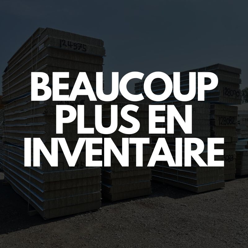 Beaucoup plus en inventaire