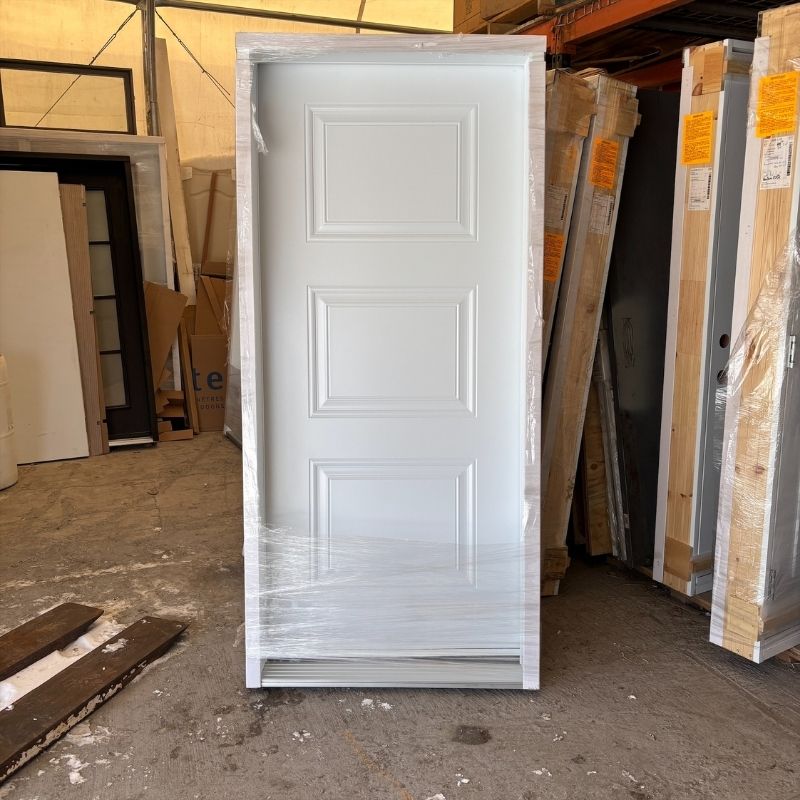 Porte Blanche vitre clair 38 x 82 3/4
