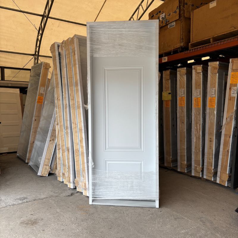 Porte pleine blanche - 38" x 99"