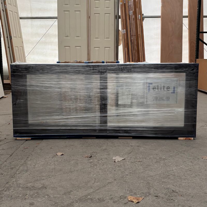 Fenêtre coulissante noire - 60 x 24