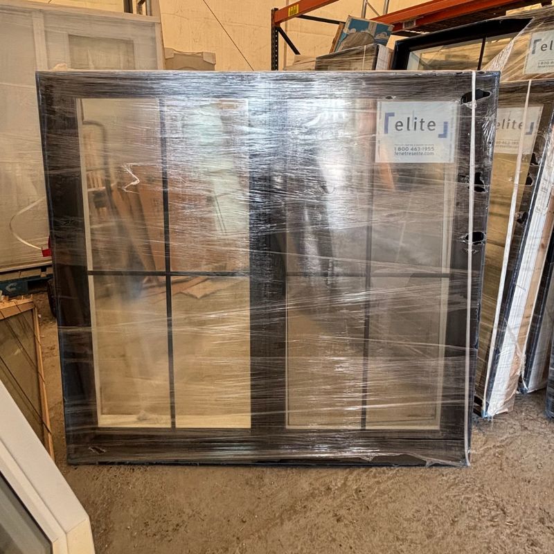 Fenêtre noire battante  -60 x 57