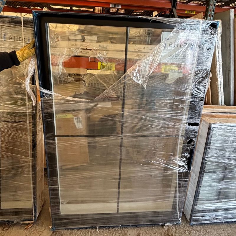 Fenêtre noire fixe Hybride -48 x 72