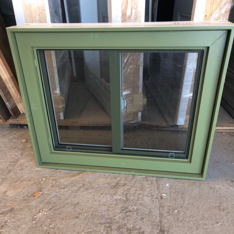 Fenêtre verte coulissante - 35" 7/16 x 27" 9/16