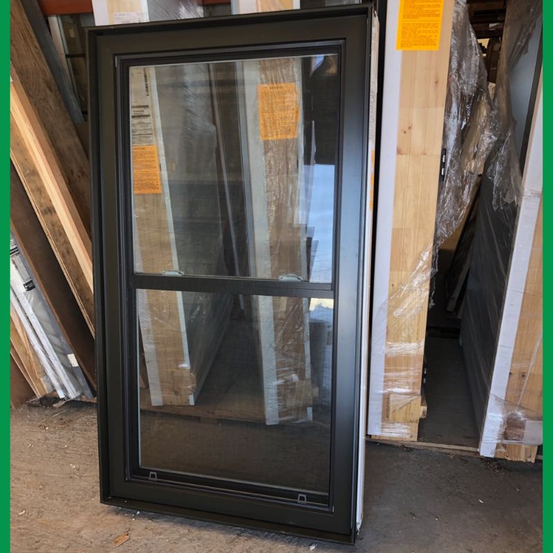 Fenêtre grise - 35" 7/16 x 62" 3/4